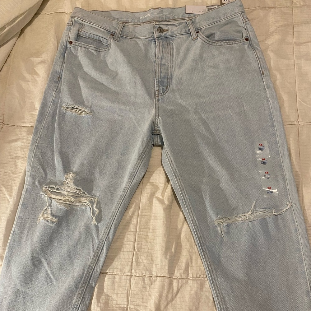 NWT! High-Rise Slouchy Straight Old Navy Jeans